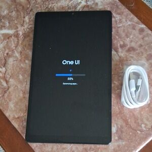 Samsung Tab A 7 Lite Verizon Tablet - Blue with White USB Cable